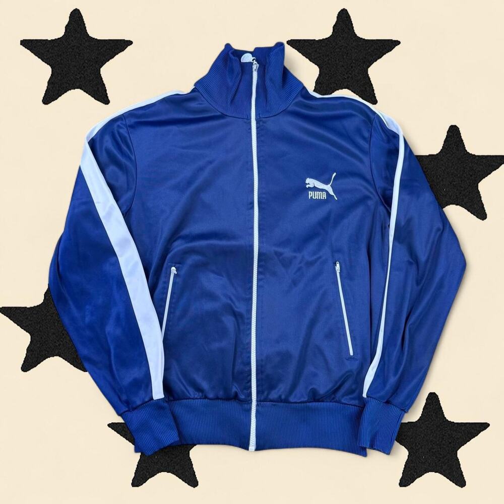 ★ Y2K Puma blue track jacket ★